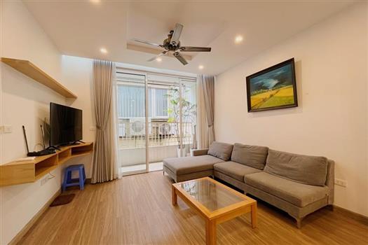 Lovely apartment with 2 bedrooms to rent on Dang Thai Mai street, high floor