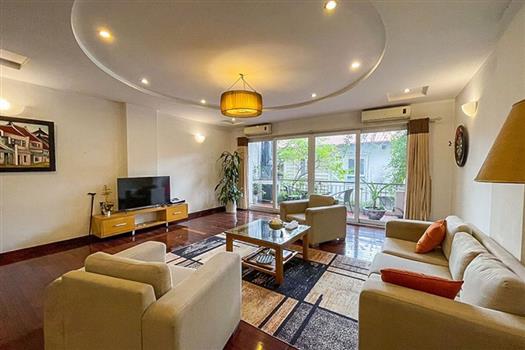 Spacious 02 bedroom apartment for rent in Lac Chinh, Truc Bach.