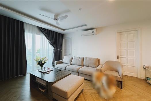 Newly renovated three-bedroom apartment for rent at E ciputra Hanoi.