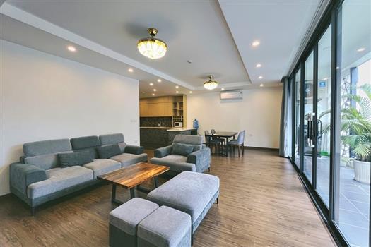 Spacious, modern 3-bedroom apartment for rent in the Tay Ho area. furnished