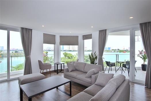 Bright and Modern 3-Bedroom Apartment with Stunning West Lake Views on To Ngoc Van Street