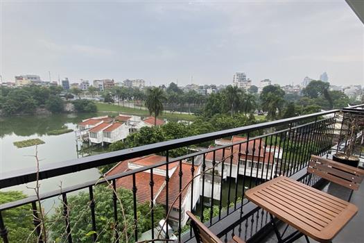 High floor & Open beautiful view 2 bedroom apartment for rent on Tu Hoa street.