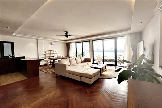 Brand New Lakefront 3-Bedroom Apartment in Tay Ho, Hanoi