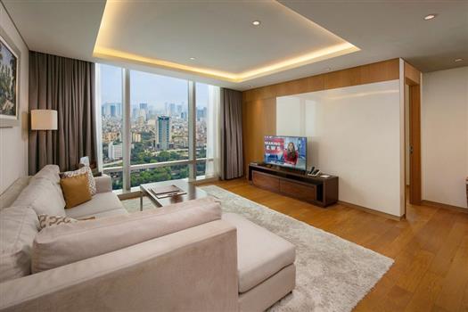 Magnificent view 2 bedroom apartment for rent in Lotte Residence, Lieu Giai