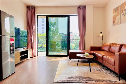 Modern 1-Bedroom Apartment with Scenic Lake View and Bright on Từ Hoa Street, balcony