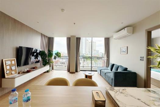 For rent: 2 bedroom apartment with airy balcony  in Tay Ho