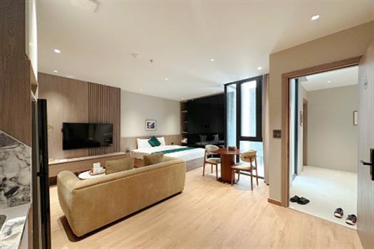 Japanese style studio apartment for rent in Tay Ho