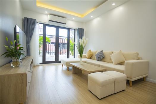 Modern one bedroom apartment with airy balcony in Ba Dinh