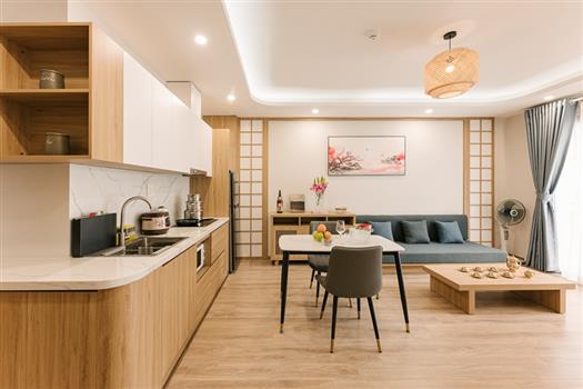Japanese style apartment with elegant furnished in Ba Dinh