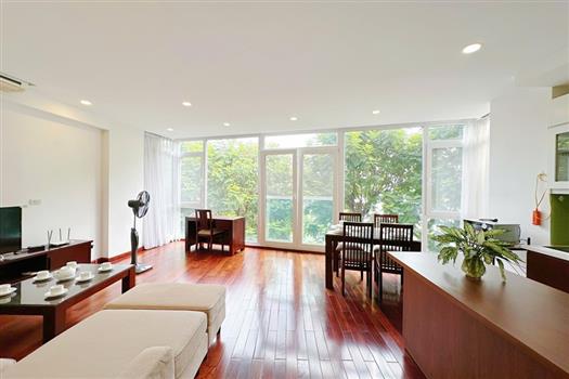 Open space design apartment with lake view in Truc Bach