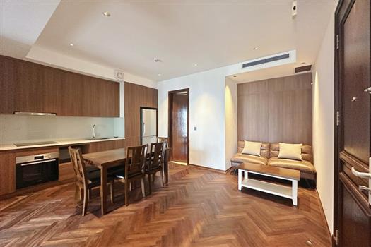 Cozy wooden style 2 bedroom apartment with city view in Tay Ho