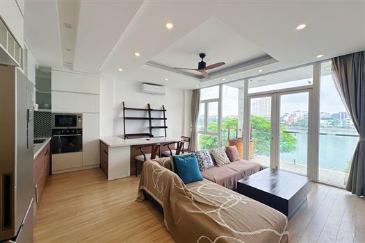Lake view 2 bedroom apartment with airy balcony in Tay Ho