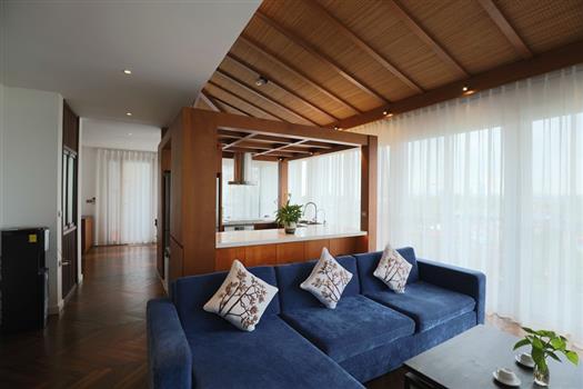 Classy open lake view 3 bedroom with wooden style in Tay Ho