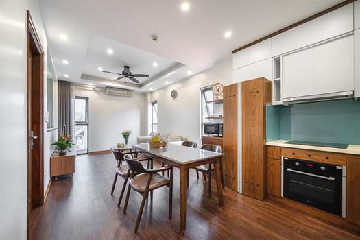 Newly modern wooden style 2 bedroom apartment in Tay Ho