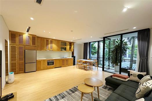 Spacious wooden style 2 bedroom apartment in Tay Ho