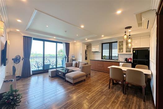 Super nice view 2 bedroom apartmen with modern furnished in Ba Dinh
