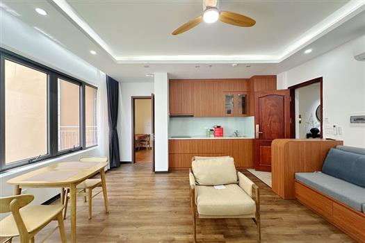 Airy one bedroom apartment with Fitness area on rooftop in Ba Dinh