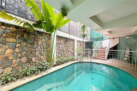 Spacious villa fully furnished with outside pool in Tay Ho for rent