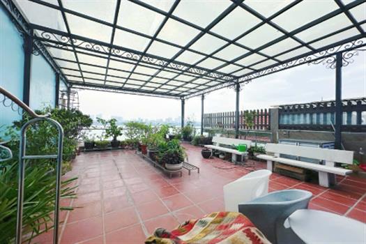 Magnificent lake view apartment with garden rooftop in Tay Ho