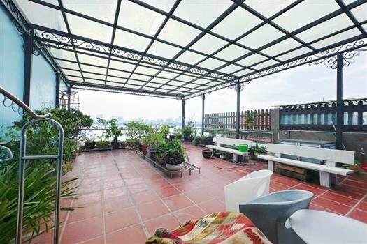 Magnificent lake view apartment with garden rooftop in Tay Ho