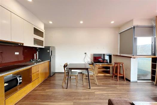 Airy city view apartment with green rooftop in Tay Ho