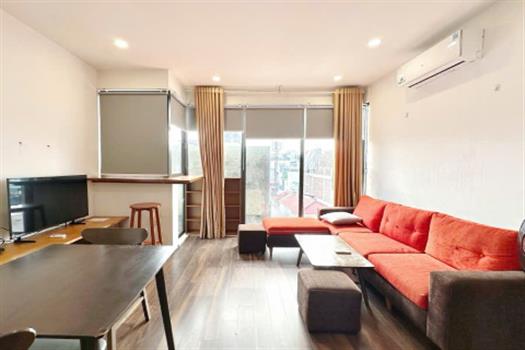 Airy city view apartment with green rooftop in Tay Ho