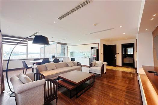 Wooden style 2 bedroom apartment with lake view in Tay Ho