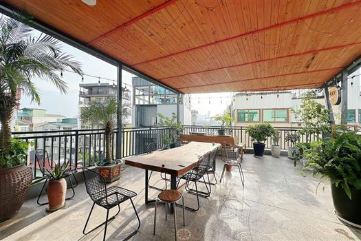 Japanese style apartment with stunning rooftop in Ba Dinh