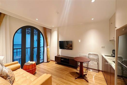 Stylish studio apartment with fully furnished for rent in Tay Ho