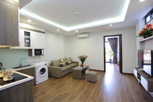 Bright and Modern one bedroom apartment for rent in Ba Dinh