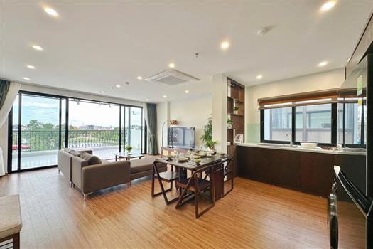 Luxurious lake view 2 bedroom apartment with terrace in Tay Ho