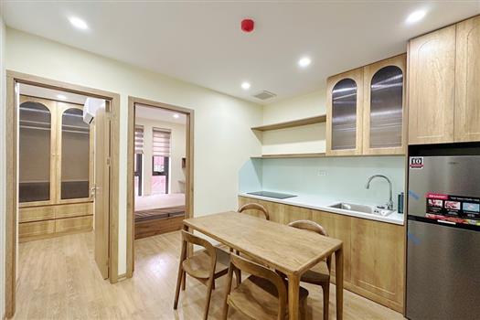 Wooden style cozy 2 bedroom apartment for rent on Hoang Hoa Tham street