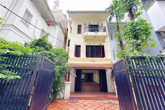 Classical style 4 badroom house with  green garden for rent in Tay Ho