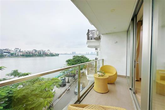 Stunning lake view 4 bedroom apartment for rent on Quang An street
