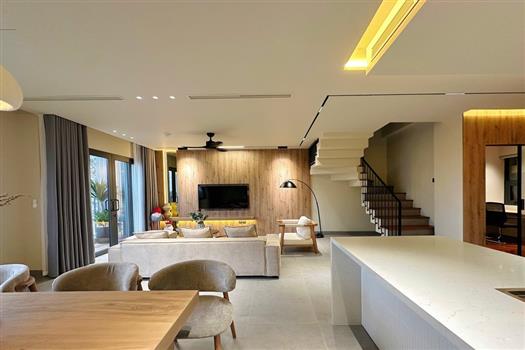 Classy Duplex apartment with stylish interior and In-house Gym for rent in Tay Ho