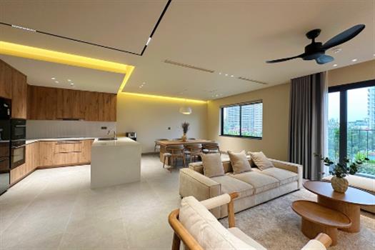 Classy Duplex apartment with stylish interior and In-house Gym for rent in Tay Ho
