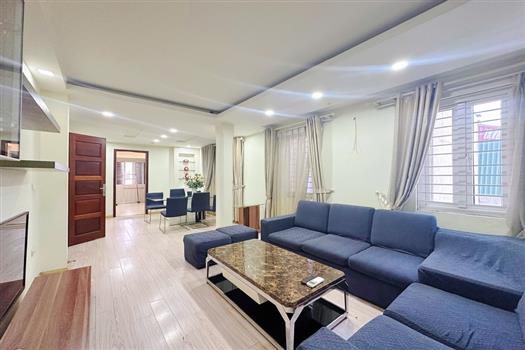 Serene 3 bedroom apartment fully furnished for rent in Ba Dinh