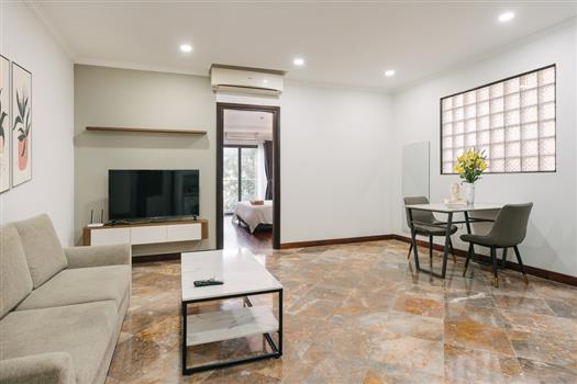 Serene one bedroom apartment fully furnished for rent in Ba Dinh