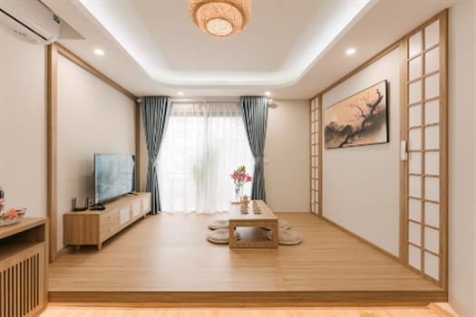 Japanese concept one bedroom apartment for rent in Ba Dinh