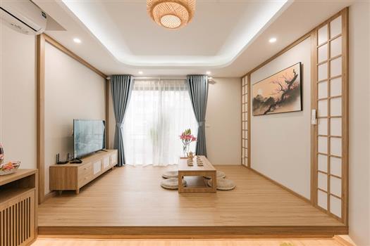 Japanese concept one bedroom apartment for rent in Ba Dinh