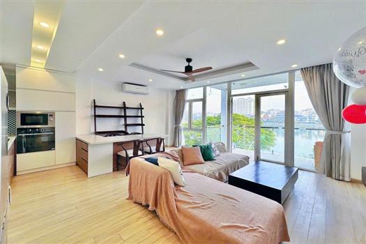Serene 2 bedroom apartment with stunning lake view for rent on Quang An street