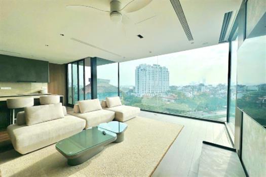 Stunning lake view 3 bedroom apartment with modern interior for rent in Tay Ho