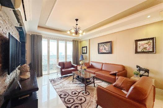 Luxurious classical style 3 bedroom apartment fully furnished for rent in Ciputra