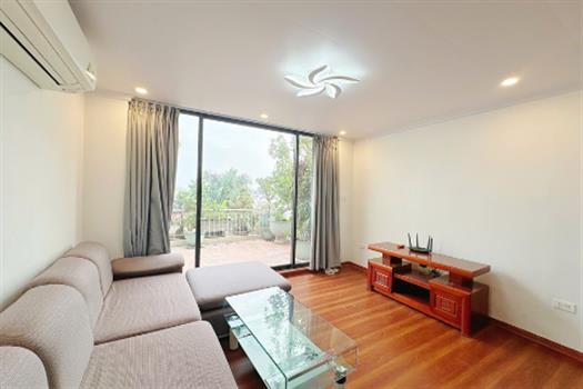 Spacious 1 bedroom apartment with large balcony & nice view in Tay Ho.