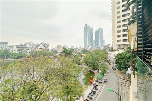 Lake View 2 Bedroom Apartment with Large Balcony in Truc Bach