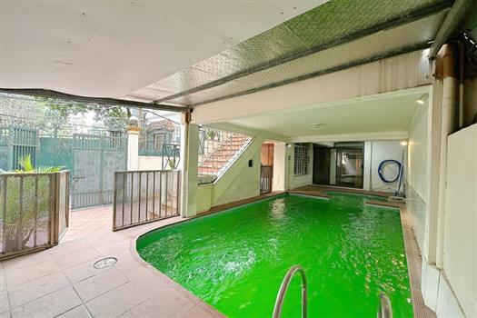 Unfurnished villa for rent in Tay Ho, with indoor swimming pool.