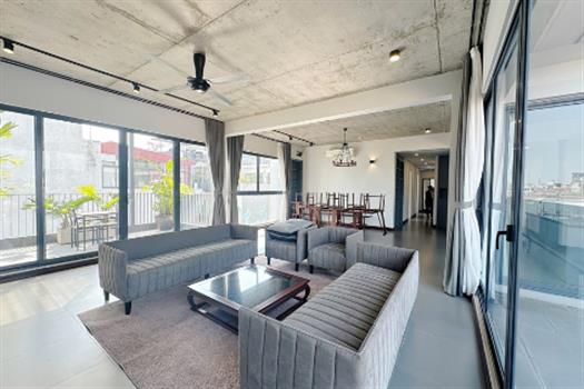 Peaceful 5 bedroom apartment for rent in Tay Ho with Lake View.