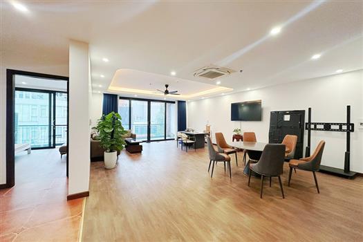 Modern spacious 3 bedroom apartment for rent in Tay Ho, balcony