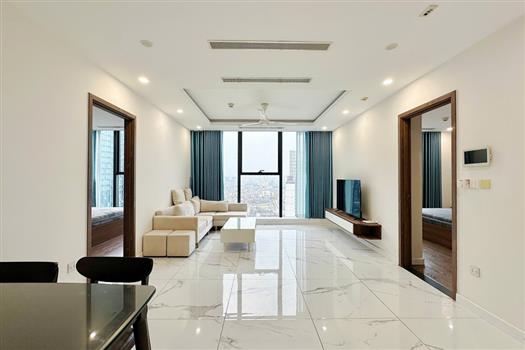 New and bright 3-bedroom apartment for rent in Sunshine City Hanoi.