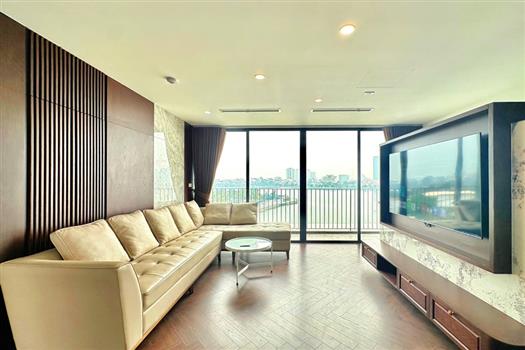 Brand-new Lake view duplex apartment in Nhat Chieu, Tay Ho, 03 fully equipped bedrooms.